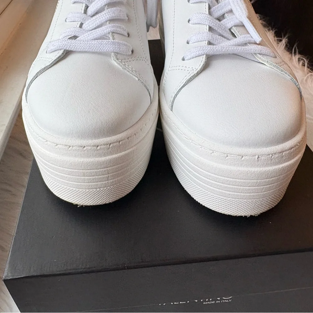 Valentino Women's Cream Platform Sneakers - Picture 3 of 6